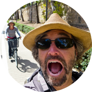 Riding bikes in Valencia