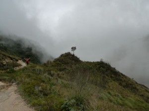 Betsy at the end of the trek