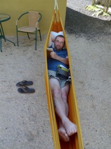 Warren in hammock