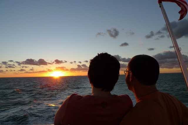 Watching the sunset together