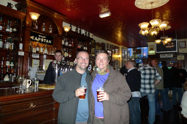 Warren and Betsy at the Bow Bar