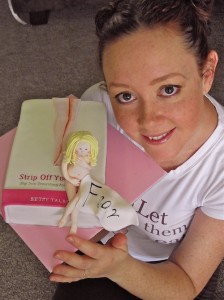 Samantha Searle with cake