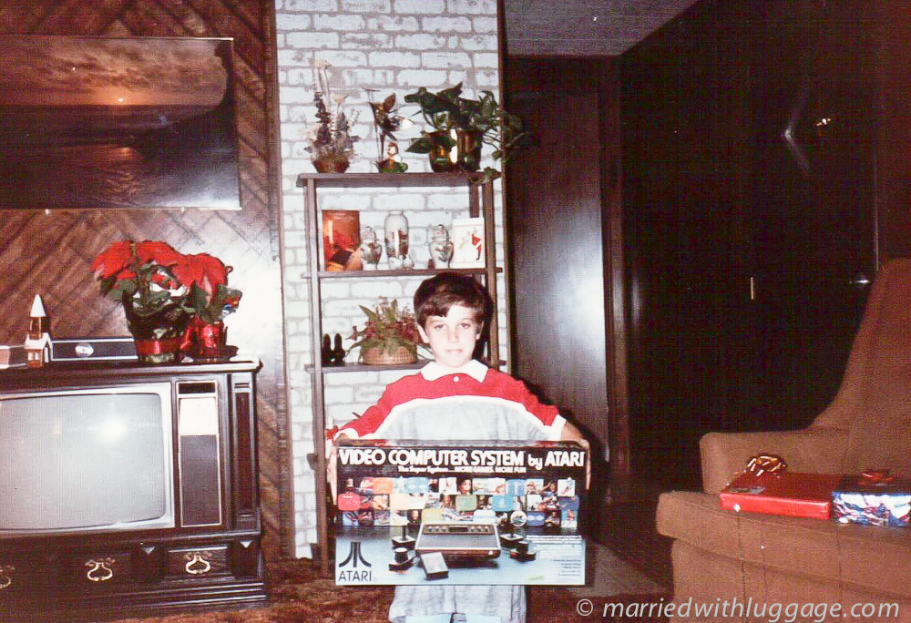 Warren on Christmas morning