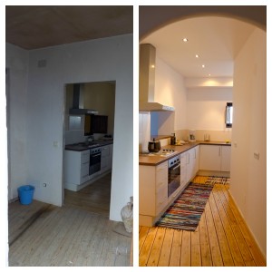 Spanish kitchen before and after